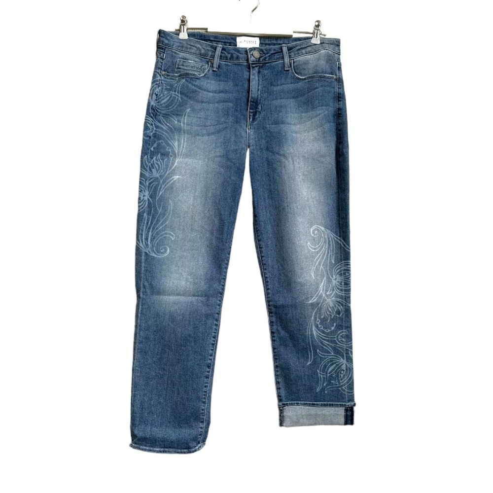 Parker Smith Courtney Stencil Print Boyfriend Jeans Size: 31